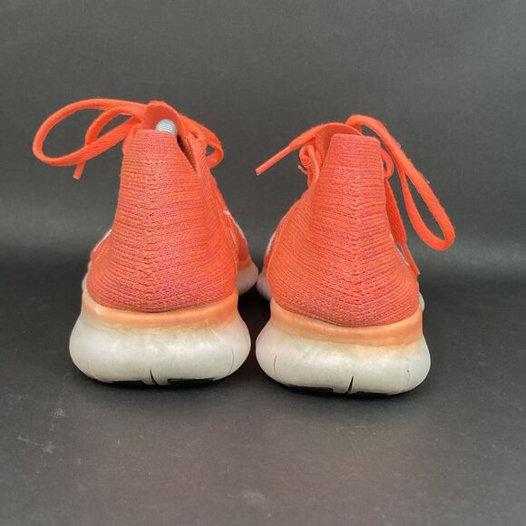 Nike Free RN Flyknit -Women's Sz 7.5 -Orange Knit -Low Running Shoes- 831070-801 - Picture 3 of 10